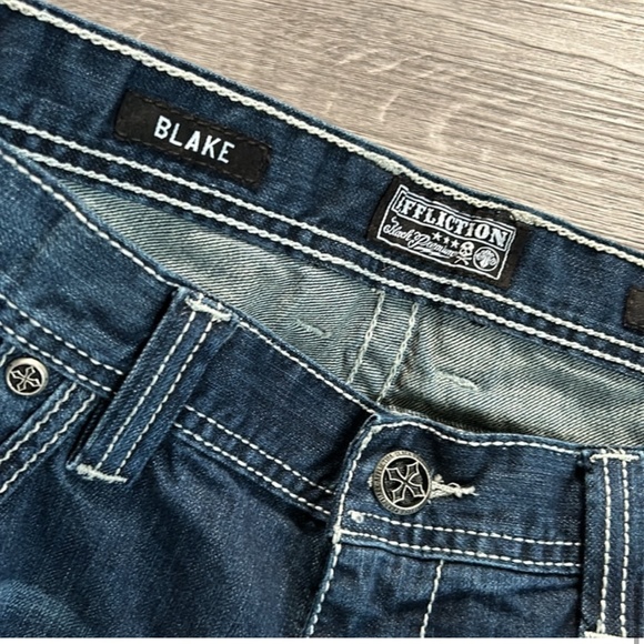 Affliction Blake Relaxed Straight Leg Jeans | 40 - Picture 5 of 8